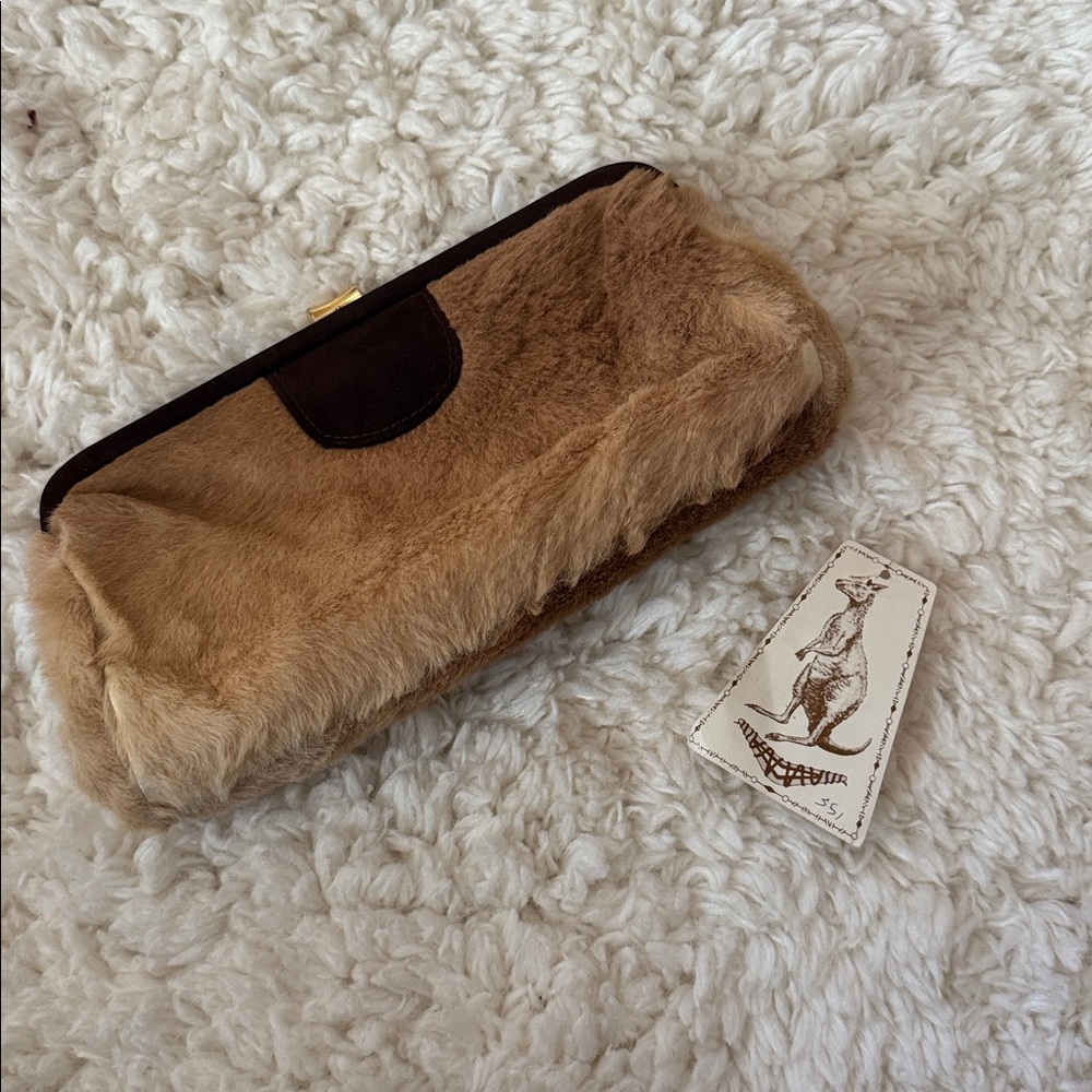 Vintage M. & H. Levy Genuine Kangaroo Fur Clutch – Made in Australia